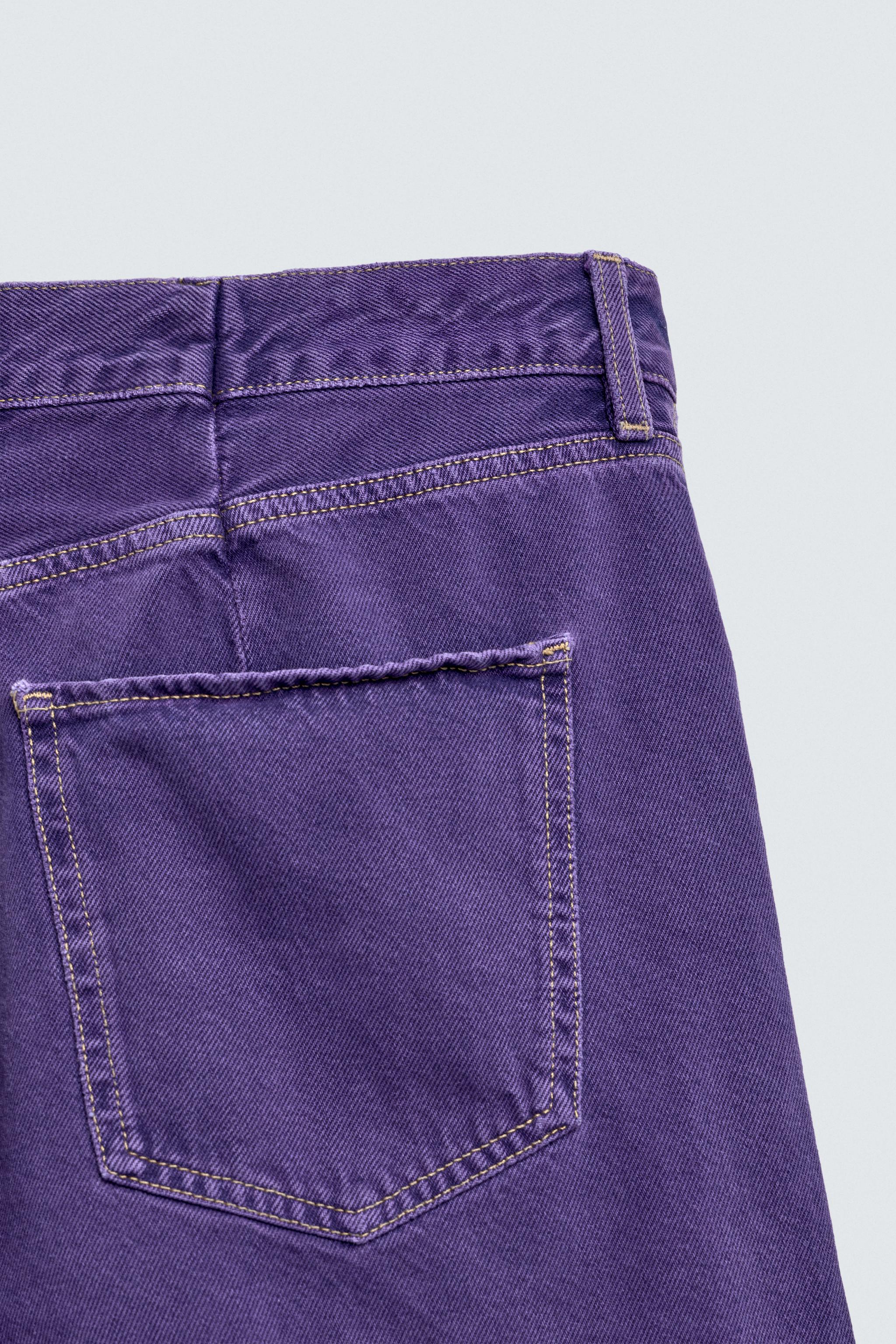 RELAXED FIT COLOR DENIM SHORTS